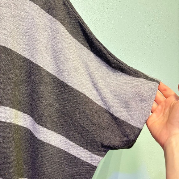 RD Style Oversized Striped Batwing Sweater - Size Small - Picture 2 of 7